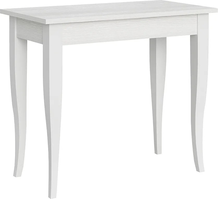 Konsola rozkładana 90x48/308 cm Sciabola Frassino biała