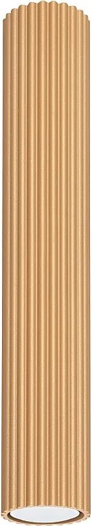 Lampa Sufitowa Minimalistyczny Karbon, Aluminium - 1 Źródło - L.6.5 X H.40 Cm - Złoty