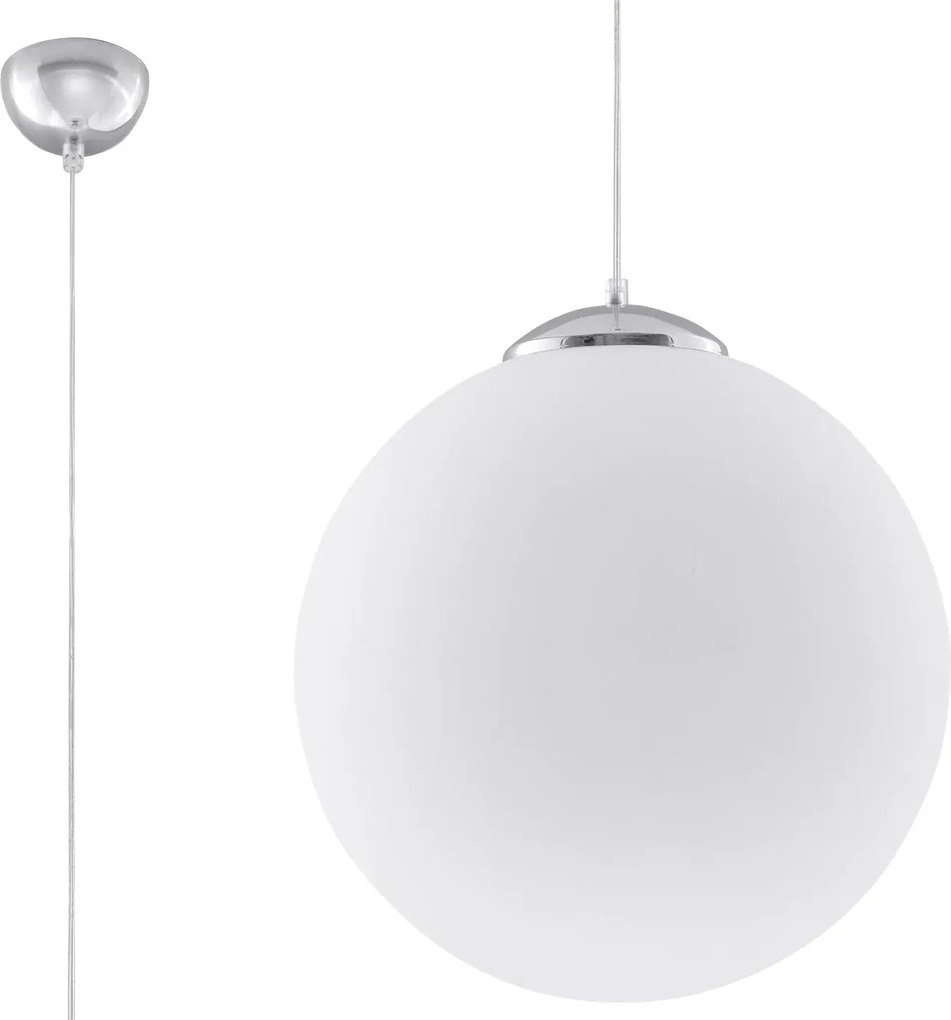 Szklana lampa wisząca LED 8X E823 C6-N26