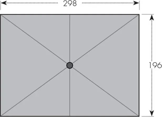 Doppler ALU WOOD 300 x 200 cm beżowa
