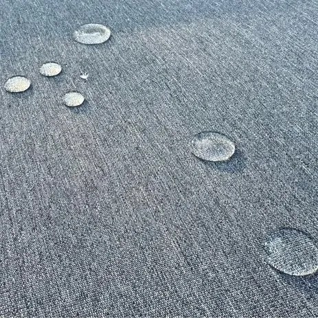 Narożnik ogrodowy Bellagio NM21-GR z pufami i stołem, szary, poduszki szare