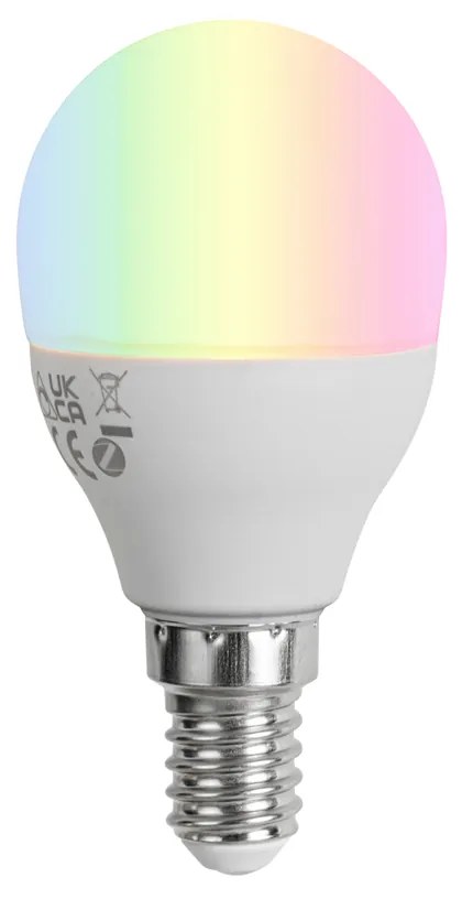 Inteligentna żarówka LED E14 z możliwością ściemniania G45 Opal 4,9 W 470 lm 2700-6500 K