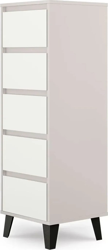 Komoda w stylu skandynawskim kaszmir + biały H3-K38