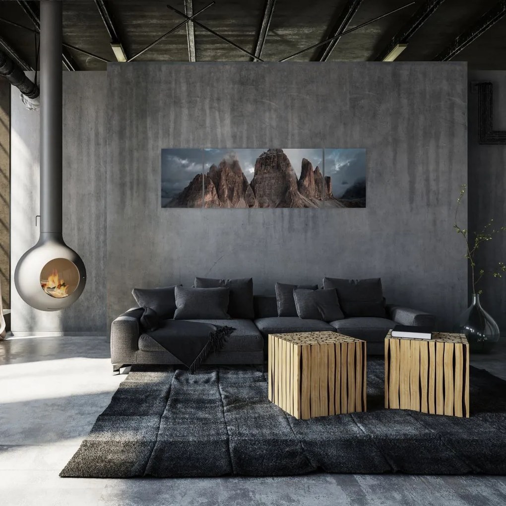 Obraz - Trzy Zęby, Włoskie Dolomity (170x50 cm)