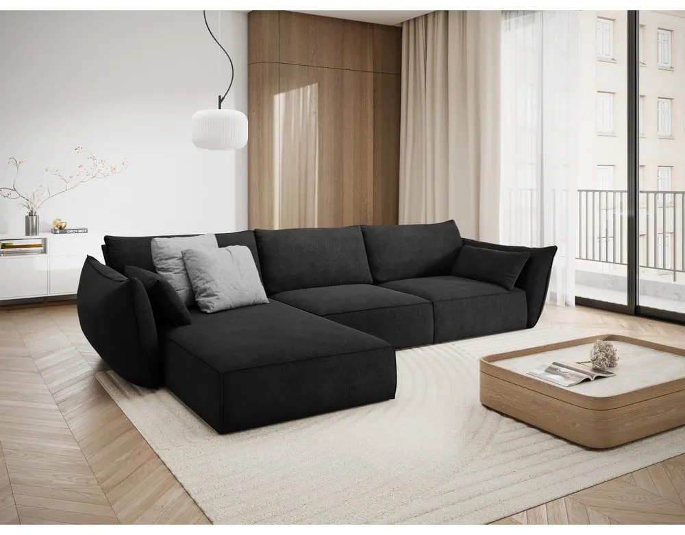 Ciemnoszary narożnik (lewostronny) Vanda – Mazzini Sofas
