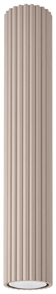 Plafon KARBON 40 taupe ryflowany SOLLUX  LIGHTING