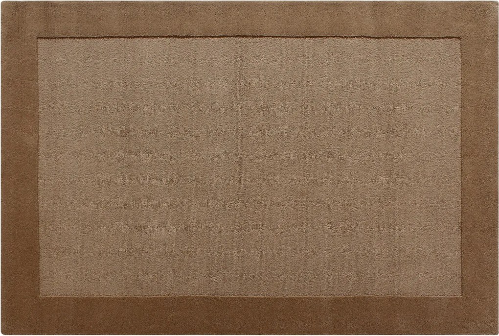 Dywan tuftowany 100% wełna - 200 x 290 cm - Taupe - 1800g/m² - BEREA