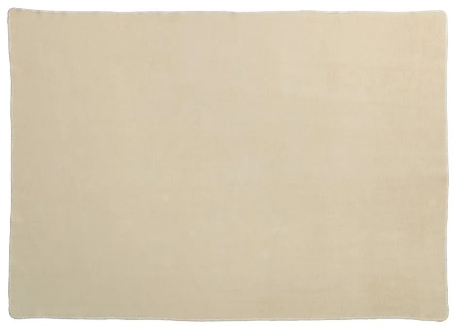 Koc z mieszanki wełny w kolorze ochry 140x200 cm Ylva Ochre – Pappelina