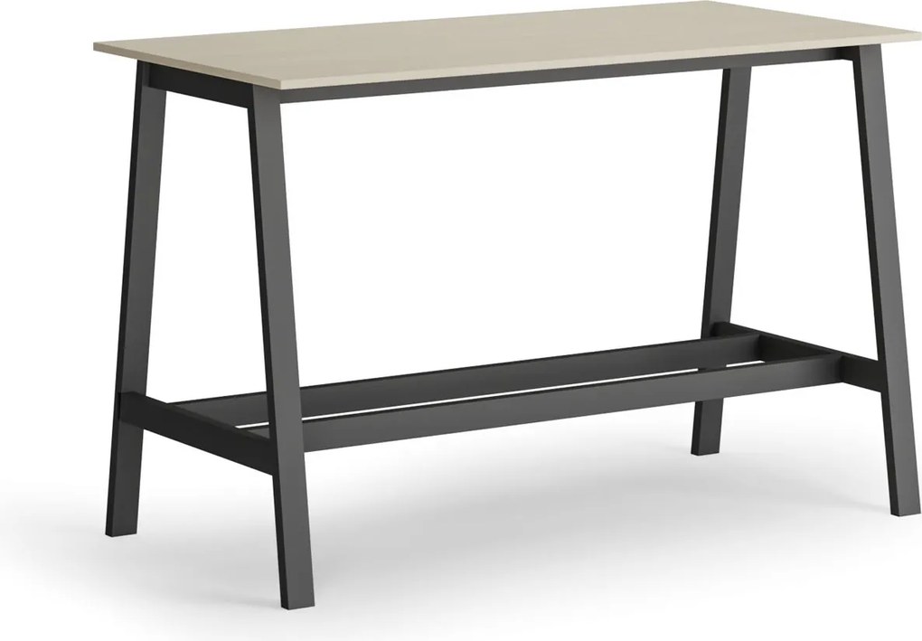 Wysoki stół barowy, 1600 x 800 mm, brzoza
