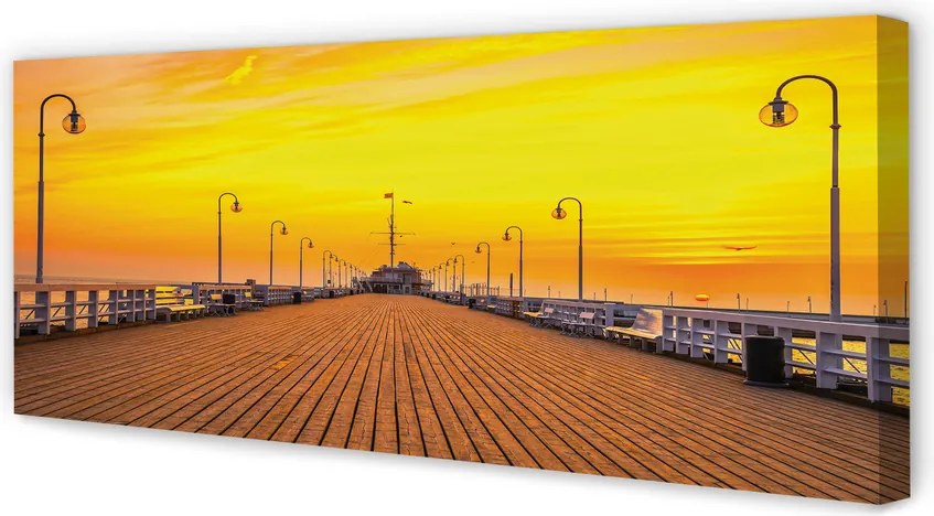 Fotoobraz na płótnie Zachód Słońca nad Molo