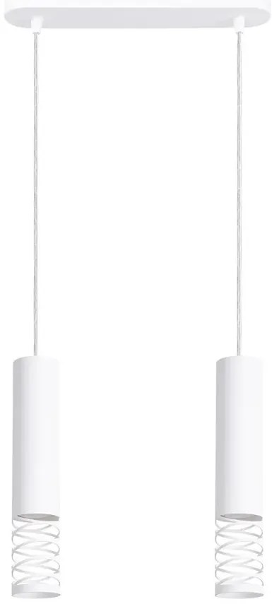 Biała dwupunktowa lampa tuba E6-D81