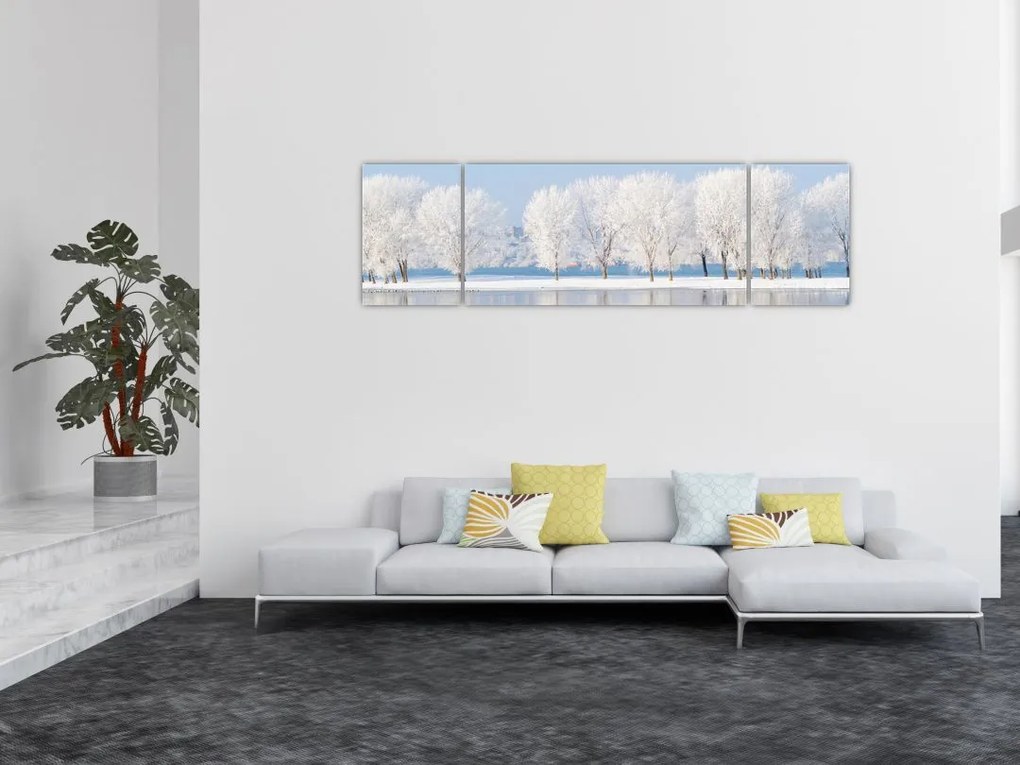 Obraz zimowego krajobrazu (170x50 cm)