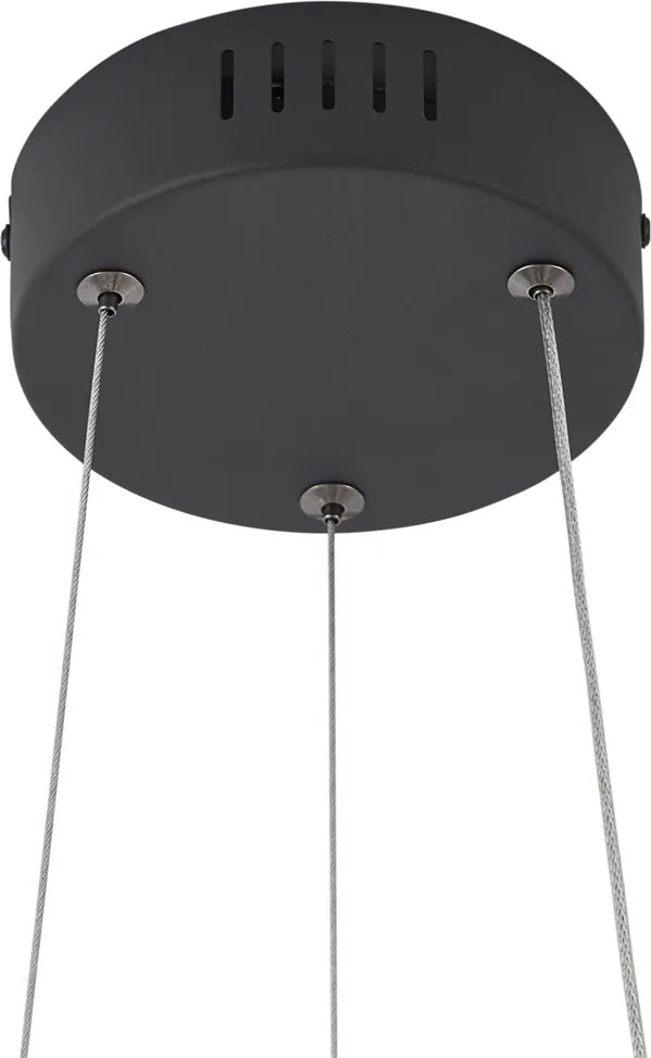 Nowoczesna lampa wisząca czarna 35 cm z 3-stopniowym ściemnianiem - Organici