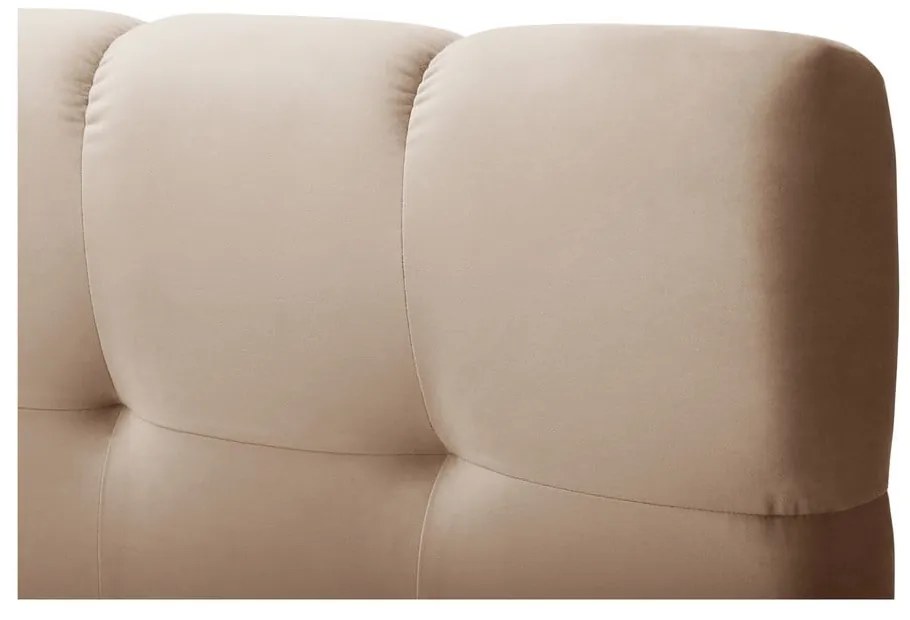 Jasnobrązowe łóżko boxspring ze schowkiem 180x200 cm Bali – Cosmopolitan Design
