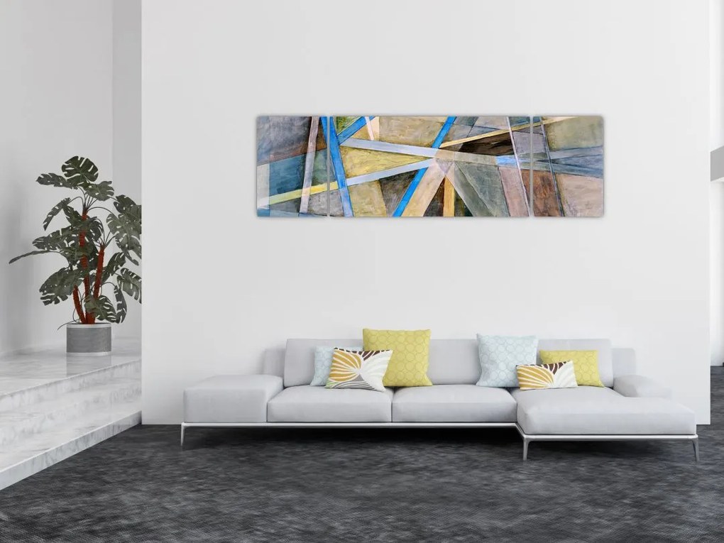 Obraz - Abstrakcja (170x50 cm)