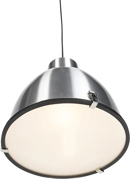 Industrialna lampa wisząca aluminiowa 38 cm ściemniana - Anteros
