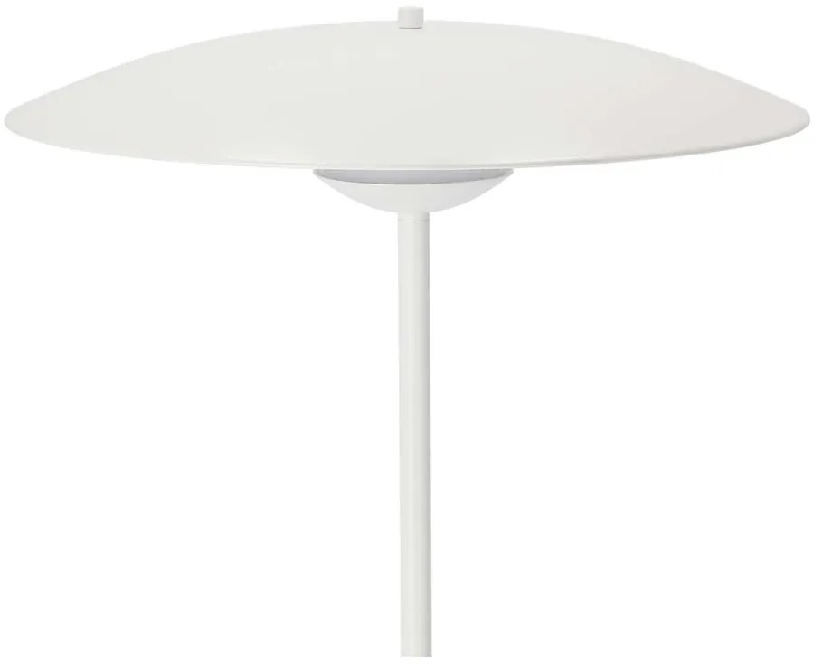 Biała lampa stojąca LED z metalowym kloszem (wysokość 140 cm) Lund – Candellux Lighting