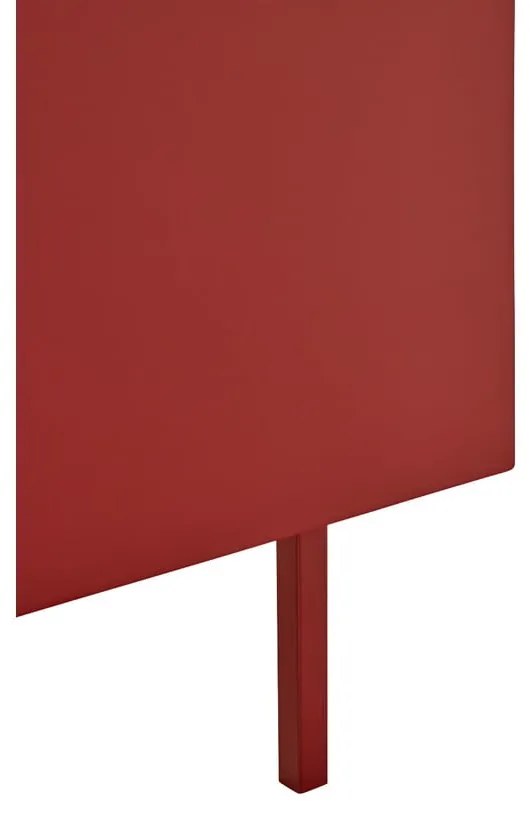 Czerwona szafka pod TV w dekorze dębu 180x45 cm Arista – Teulat