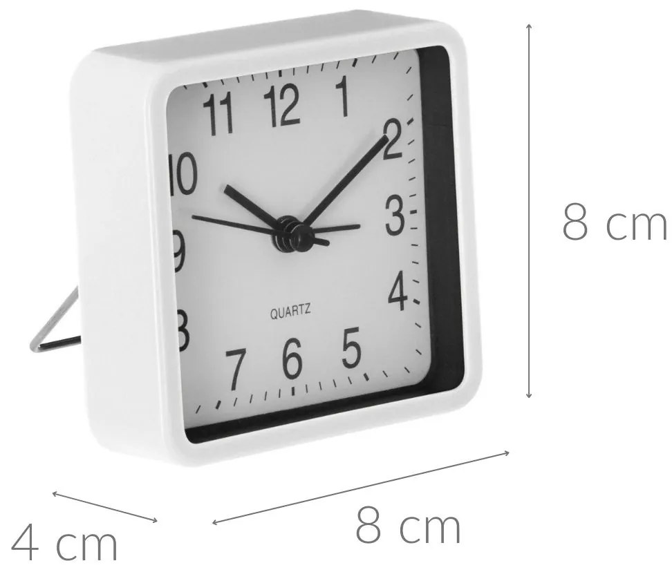 Cichy zegar stołowy do sypialni, budzik z mechanizmem QUARTZ