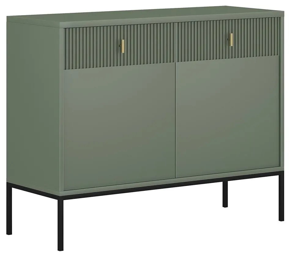 Komoda SUE zielona/czarna
