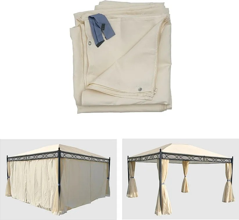 Pergola boczna Calpe II (zestaw 4 sztuk), kremowy