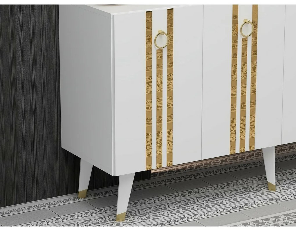 Szafka Isil White and Gold