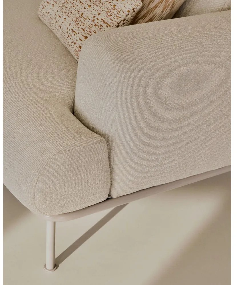 Beżowa sofa z tkaniny szenilowej 234 cm Aurum – Kave Home