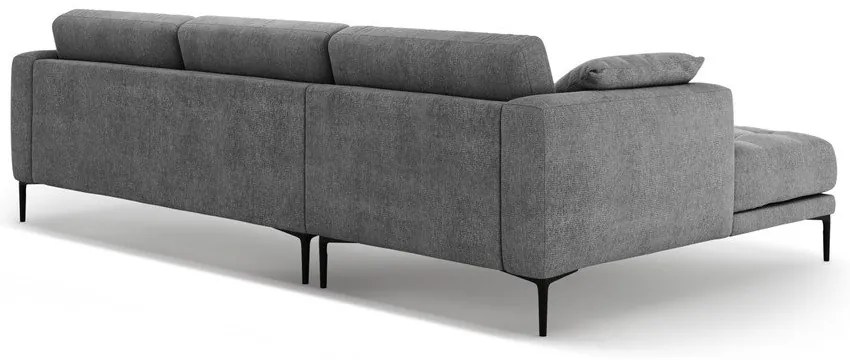 Szary narożnik (lewostronny/z szezlongiem) Bemy – Micadoni