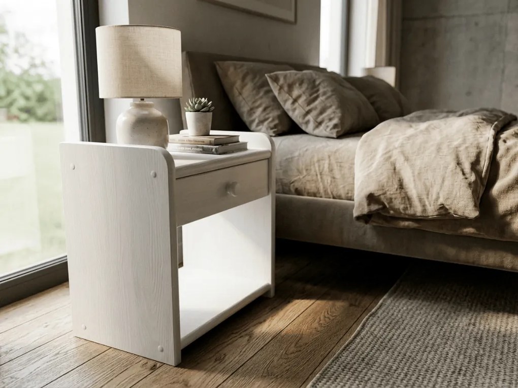 Szafka nocna Ilona biała