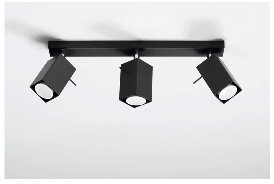 Czarna lampa sufitowa Sollux Toscana 3