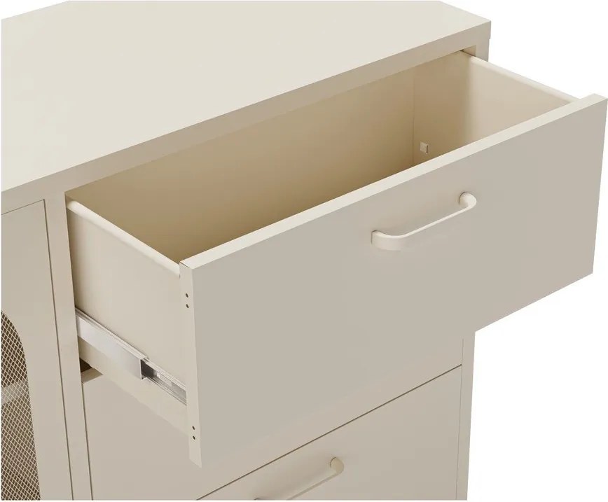 Kremowa komoda 140x90 cm Diora – Marckeric