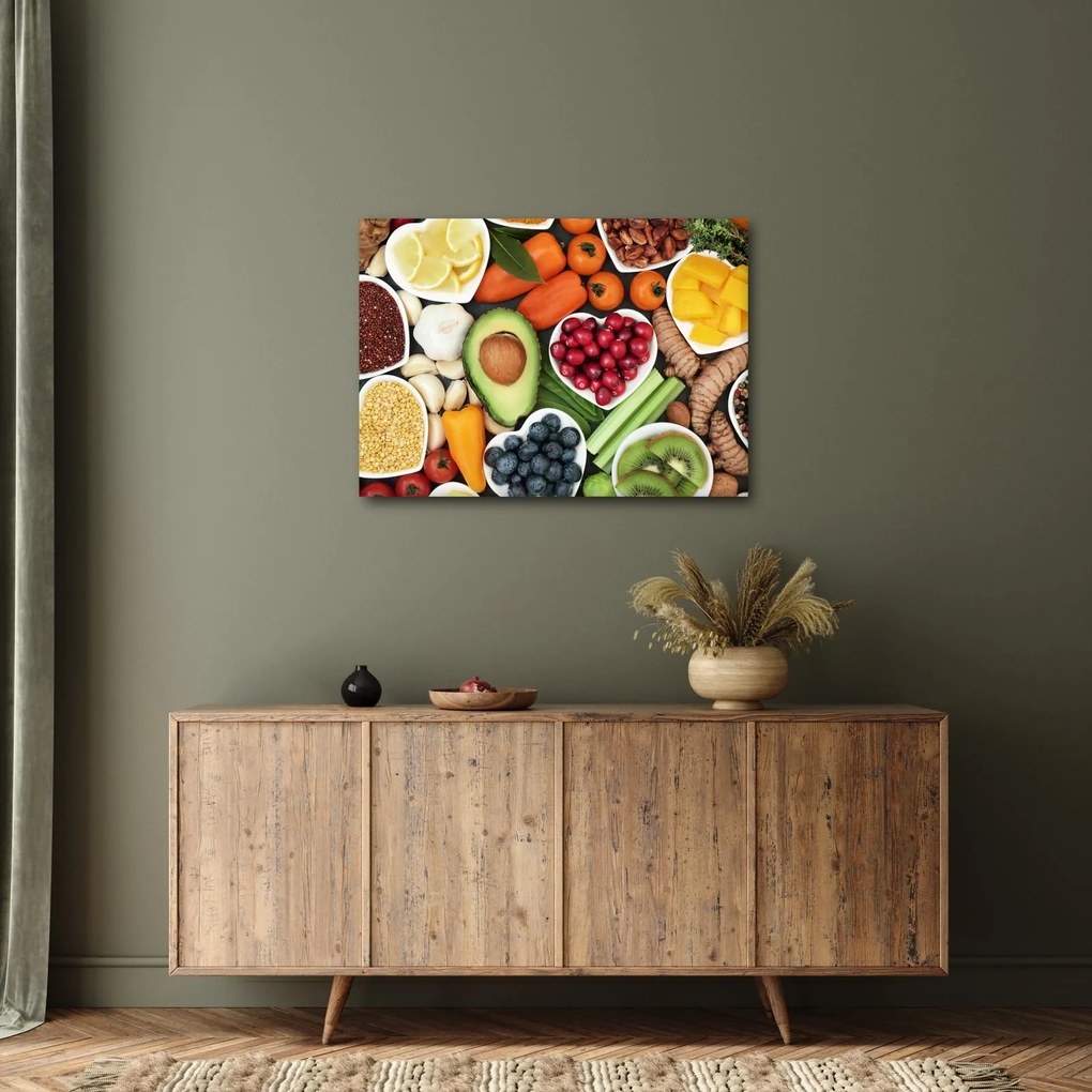 Obraz - Zdrowa żywność (70x50 cm)