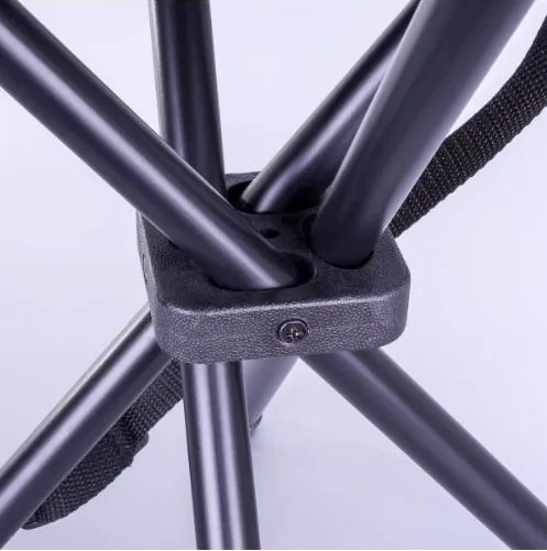 Składany stołek kempingowy - czarny