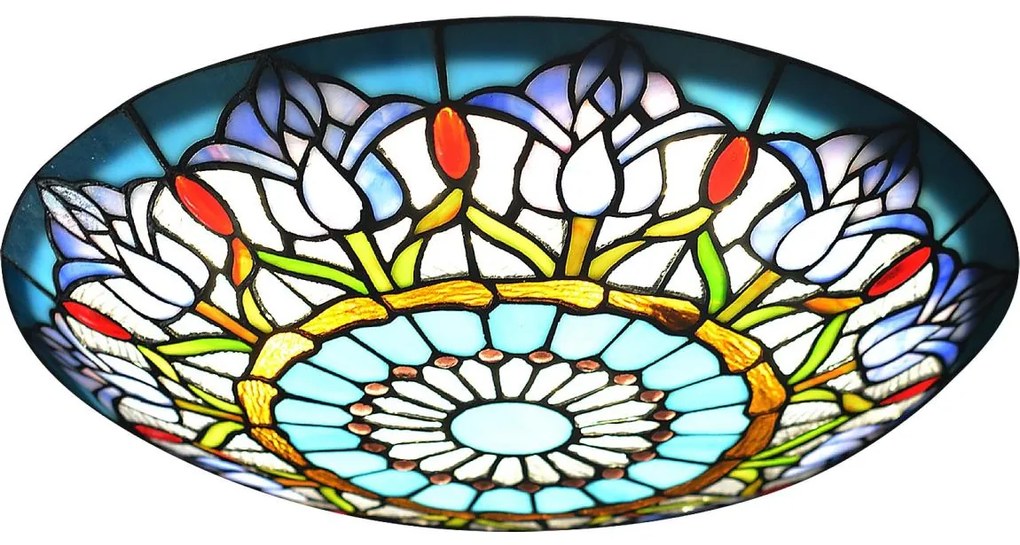 Brilagi - Witrażowa lampa sufitowa Tiffany LORAS 2xE27/60W/230V