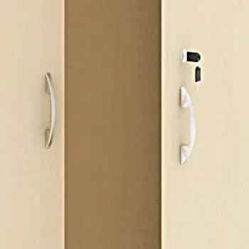 Szafa biurowa ARRISTO LUX, 800 x 400 x 1836 mm, brzoza