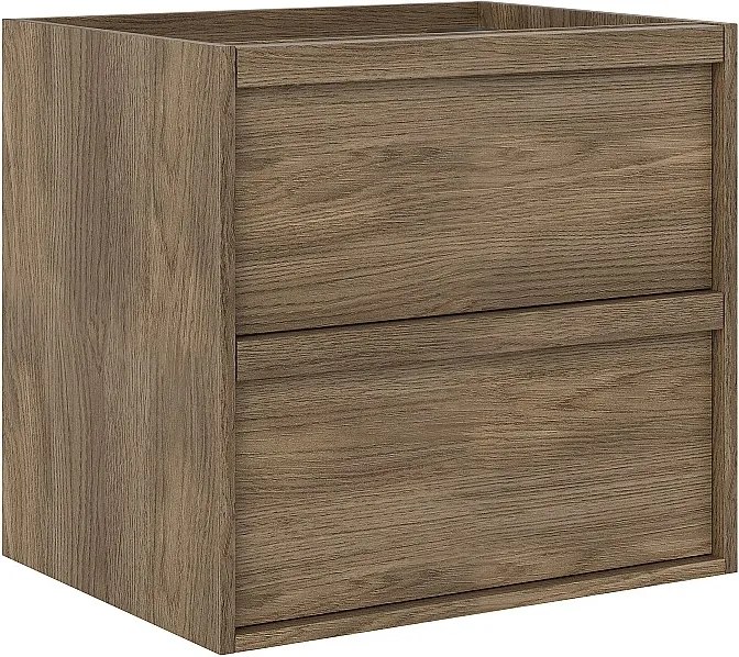 Szafka pod umywalkę wisząca - Ciemnodrewniany - 60 cm - UBRILA