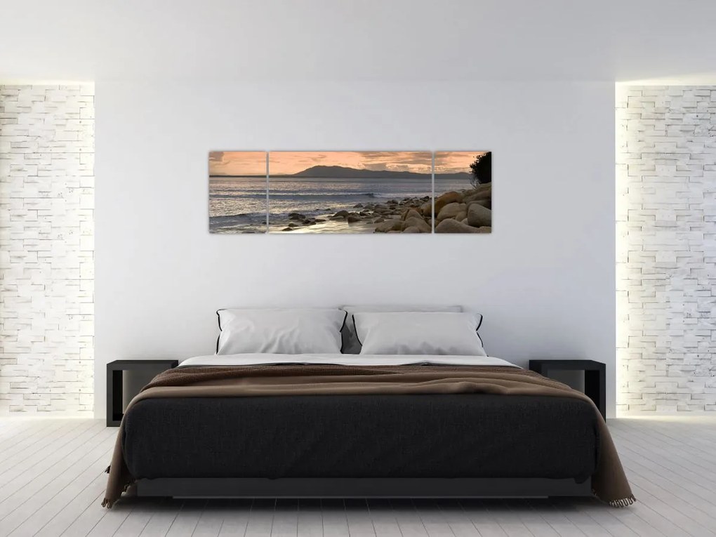 Obraz - Morze i góry (170x50 cm)