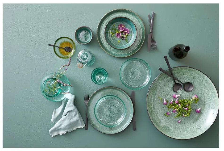 Zielona/czarna kamionkowa miska Gastro Green/Black – Bitz