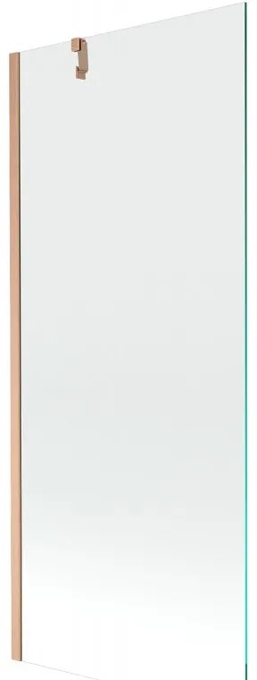 Mexen Next parawan nawannowy 1-skrzydłowy 80 x 150 cm, transparent, miedź szczotkowana - 895-080-000-00-00-65