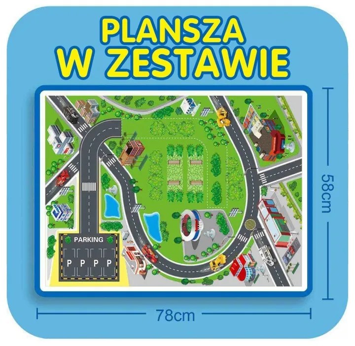Woopie tor spirala garaż dla samochodzików 3 szt.