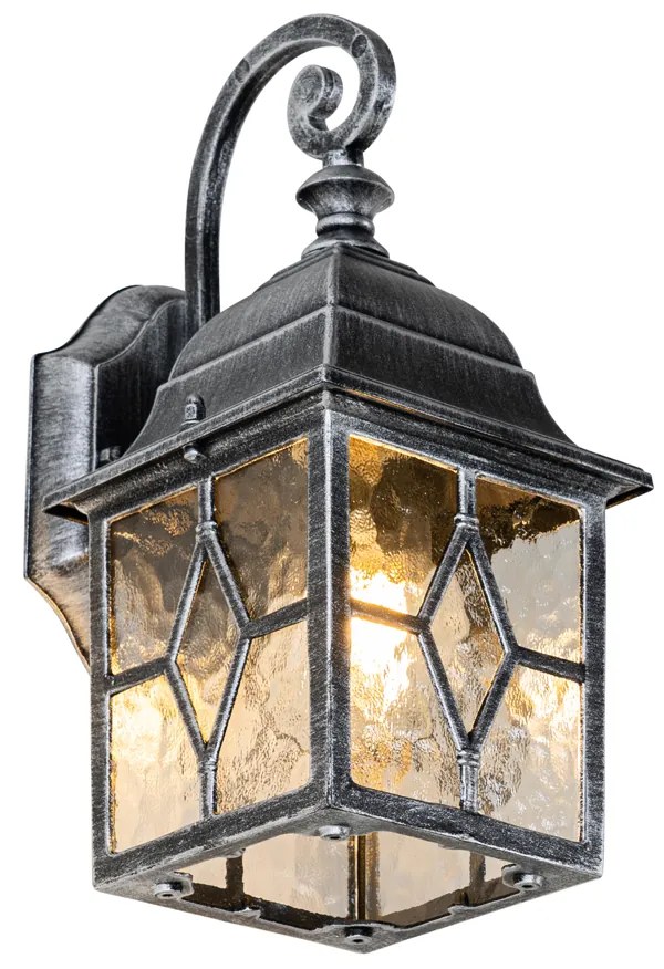 Zewnetrzna Romantyczna zewnętrzna lampa ścienna w stylu antycznym srebrnym - London Rustykalny / Vintage Oswietlenie zewnetrzne