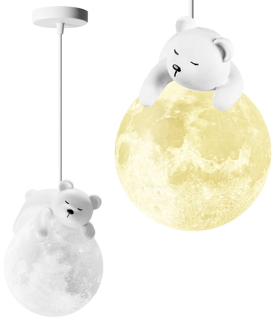 LAMPA SUFITOWA WISZĄCA WHITE BEAR APP1597-1CP