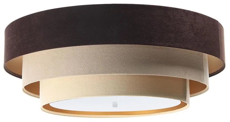 Lampa sufitowa TRINITI 2xE27/60W/230V brąz/beż/złoto