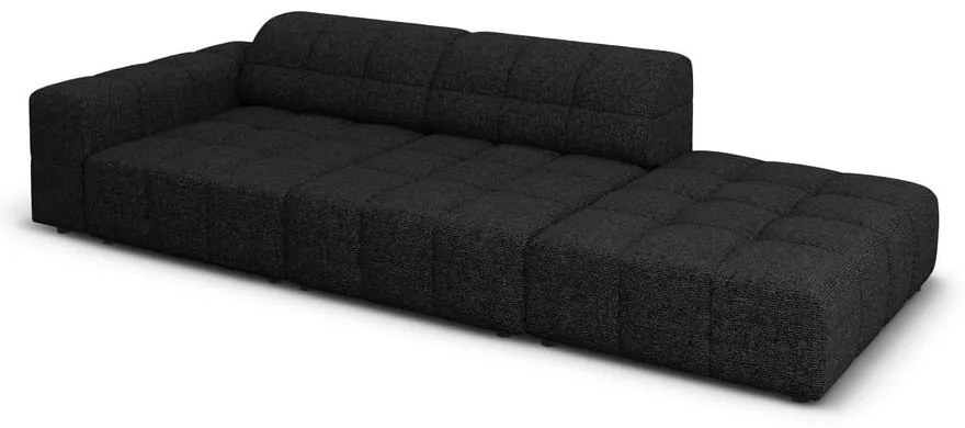 Antracytowy szezlong (lewostronny) Chicago – Cosmopolitan Design