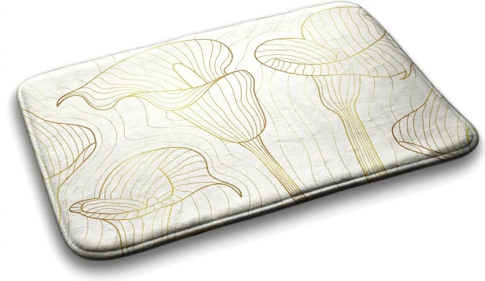 Dywanik łazienkowy Dywanik łazienkowy Linie Kwiaty