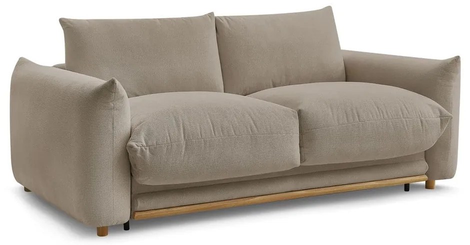 Beżowa rozkładana sofa 214 cm Ernest – Bobochic Paris