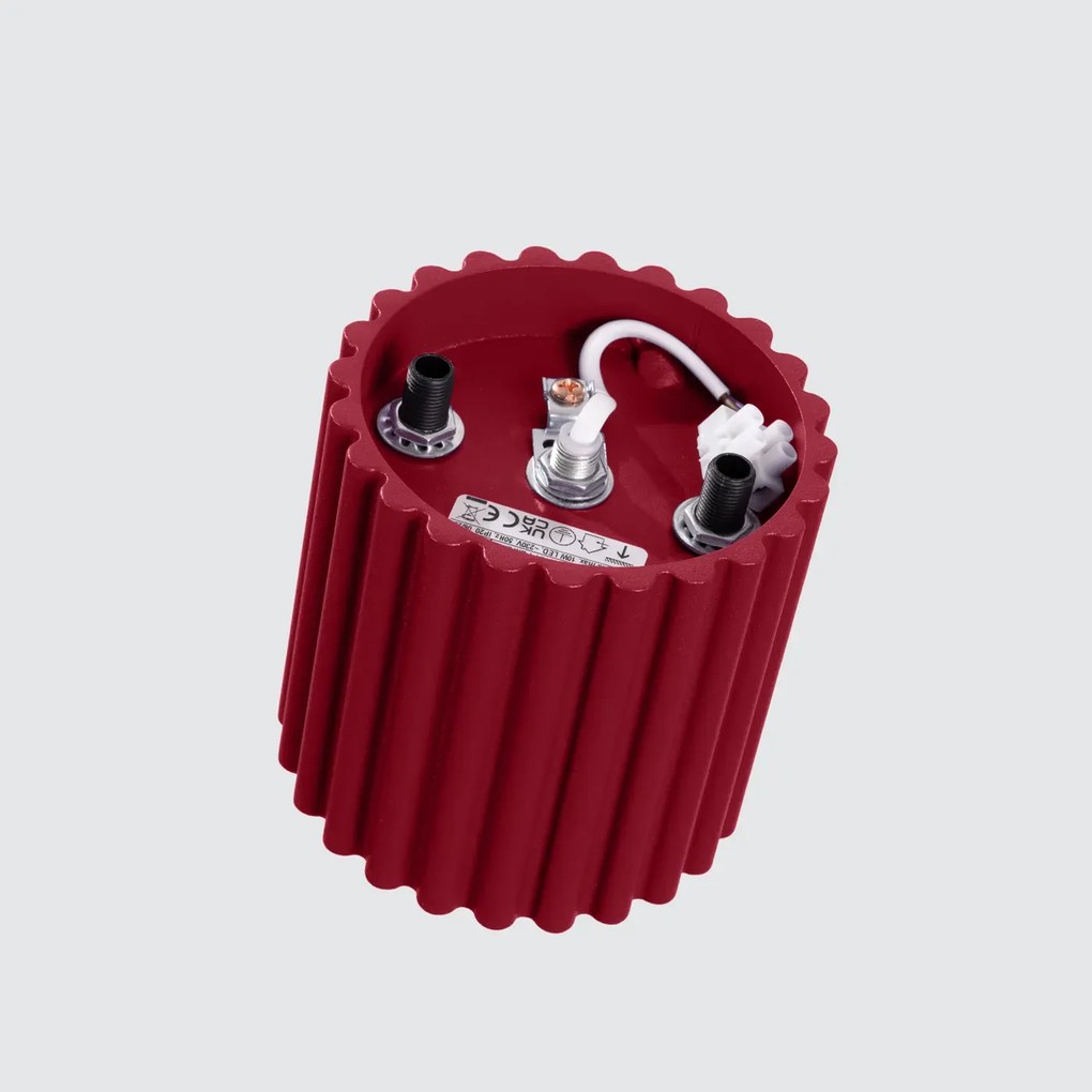 Plafon AURA 1 burgund GU10 ryflowany SOLLUX  LIGHTING
