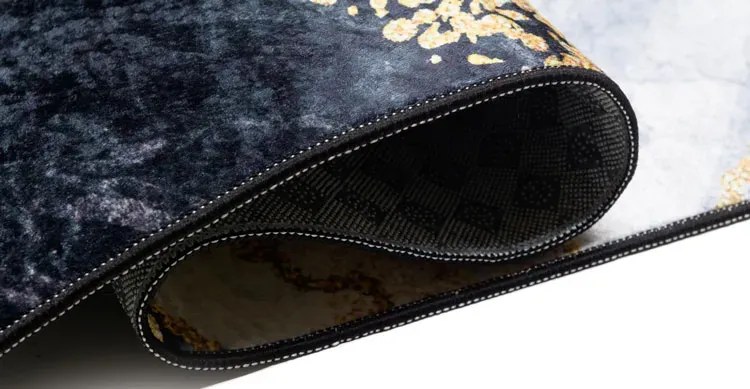 Czarno-złoty dywan w stylu glamour Z5-M41