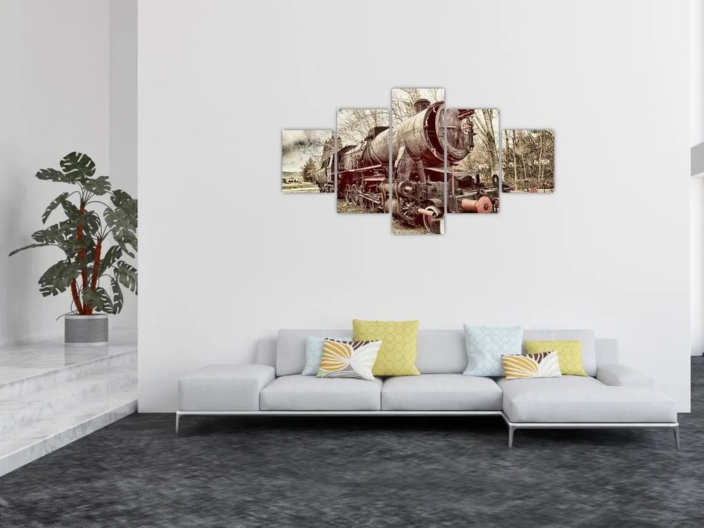 Historyczny wizerunek lokomotywy (125x70 cm)