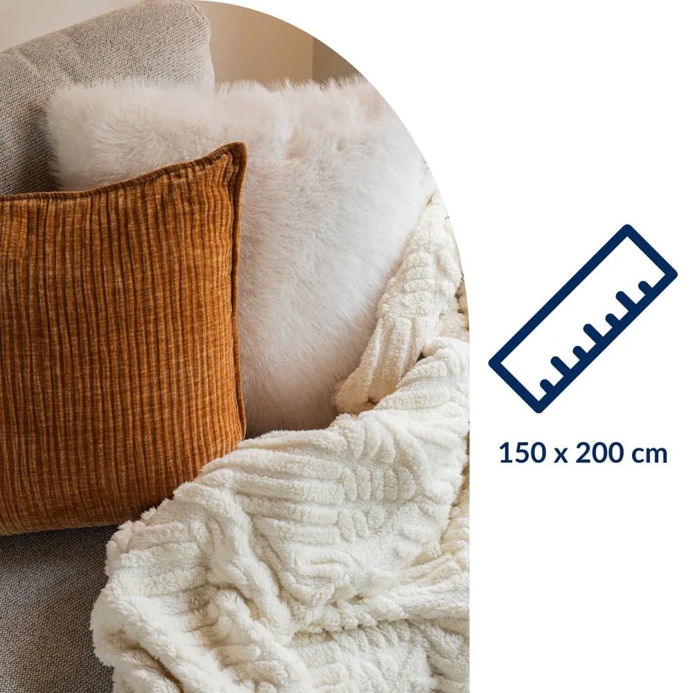 Czerwonopomarańczowy koc z mikropluszu 150x200 cm Rena – Tiseco Home Studio